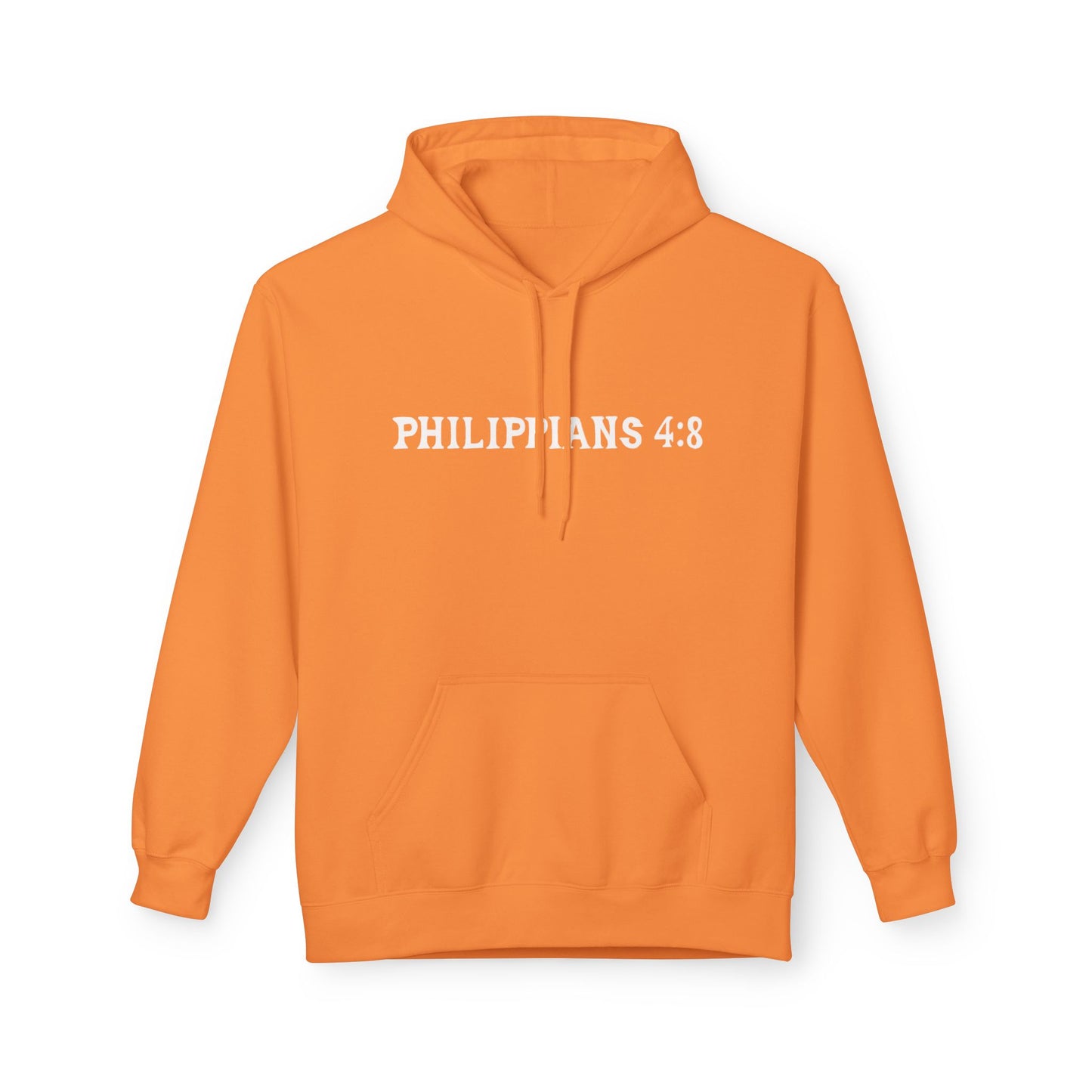 Phillipians 4:8 Bible Verse Christian Hoodie Unisex Midweight Softstyle Fleece Hoodie