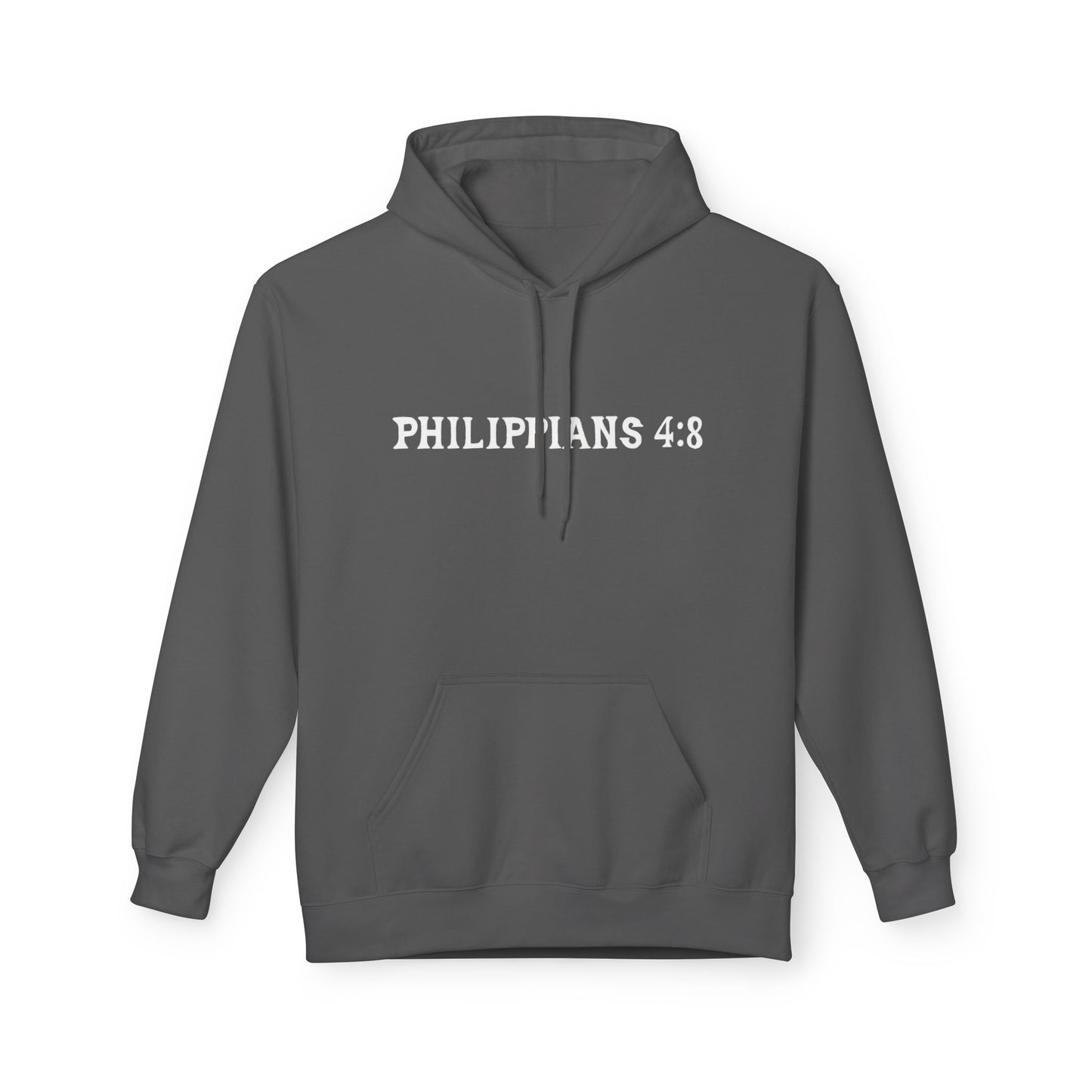 Phillipians 4:8 Bible Verse Christian Hoodie Unisex Midweight Softstyle Fleece Hoodie