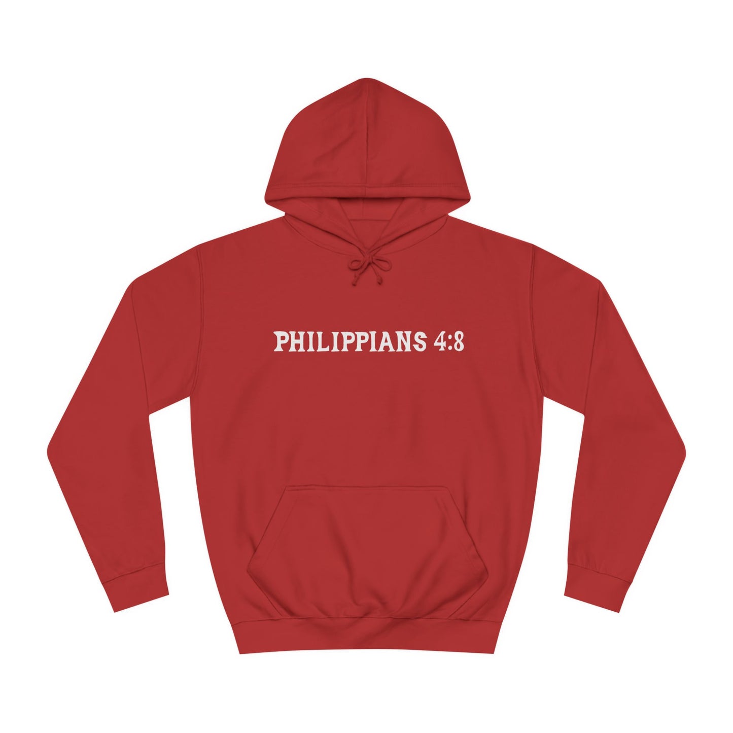 (Brandon's Letters) Holy Thoughts Philippians 4:8 Christian Hoodie for Men and Women Kadosh Living