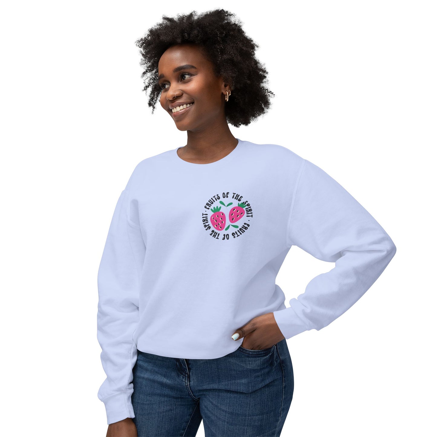 Fruits of the Spirit Lightweight Crewneck Sweatshirt Comfort Colors