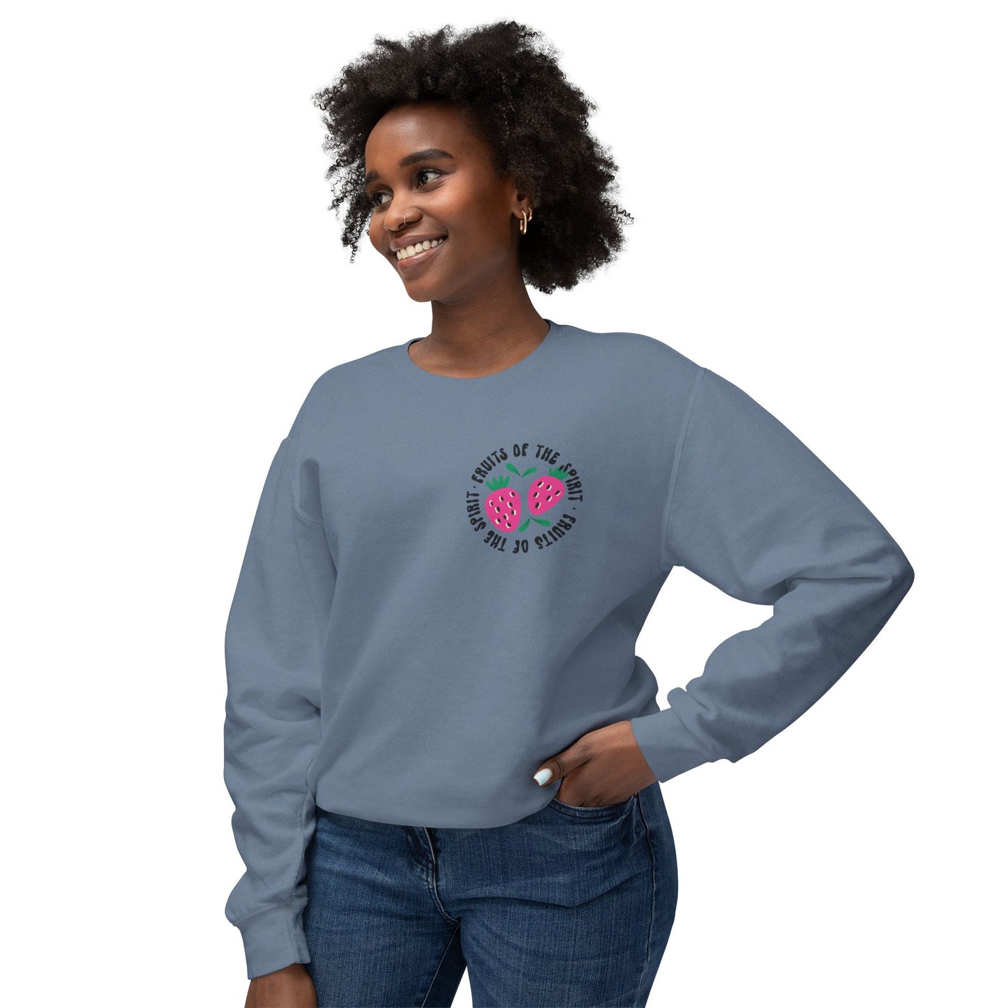 Fruits of the Spirit Lightweight Crewneck Sweatshirt Comfort Colors