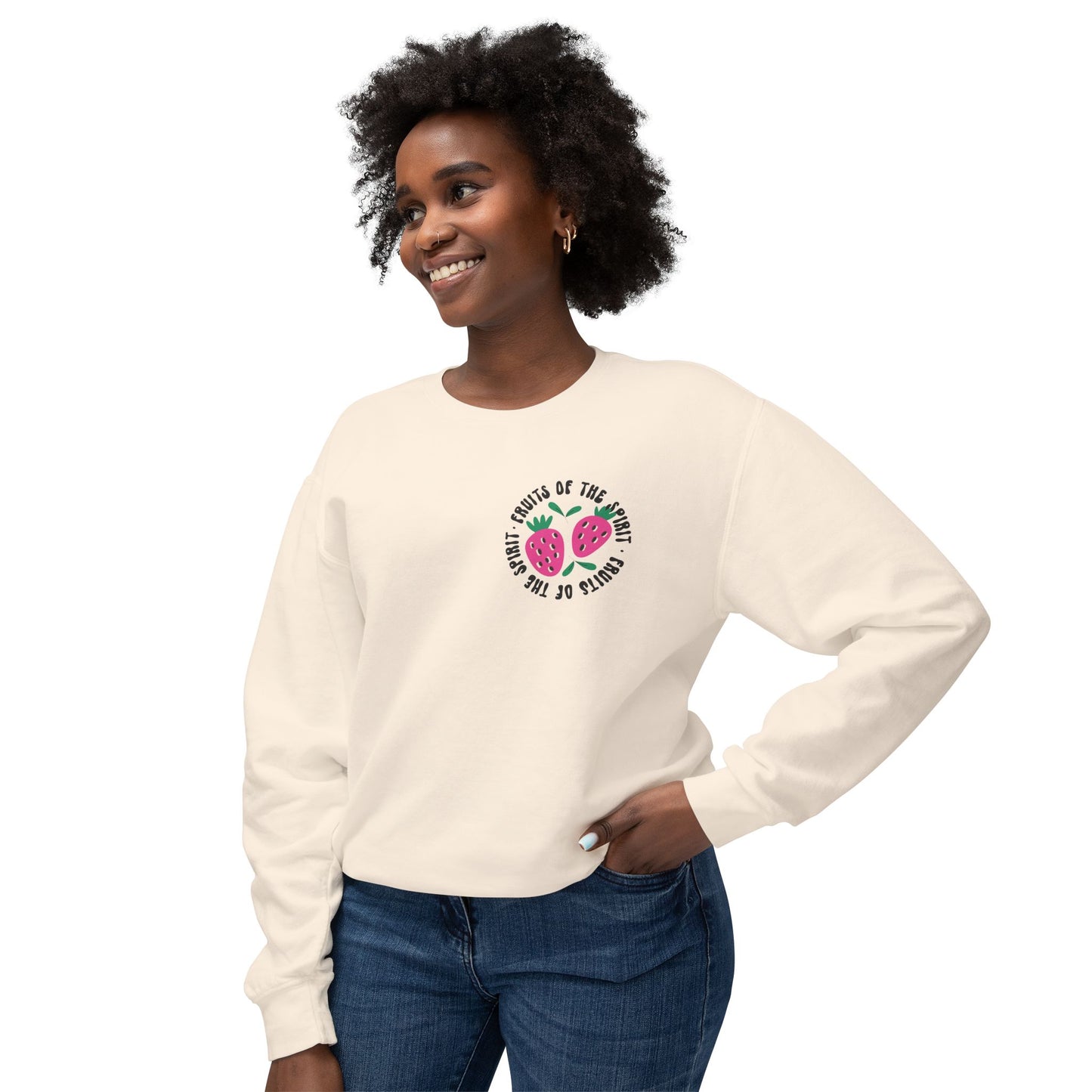 Fruits of the Spirit Lightweight Crewneck Sweatshirt Comfort Colors