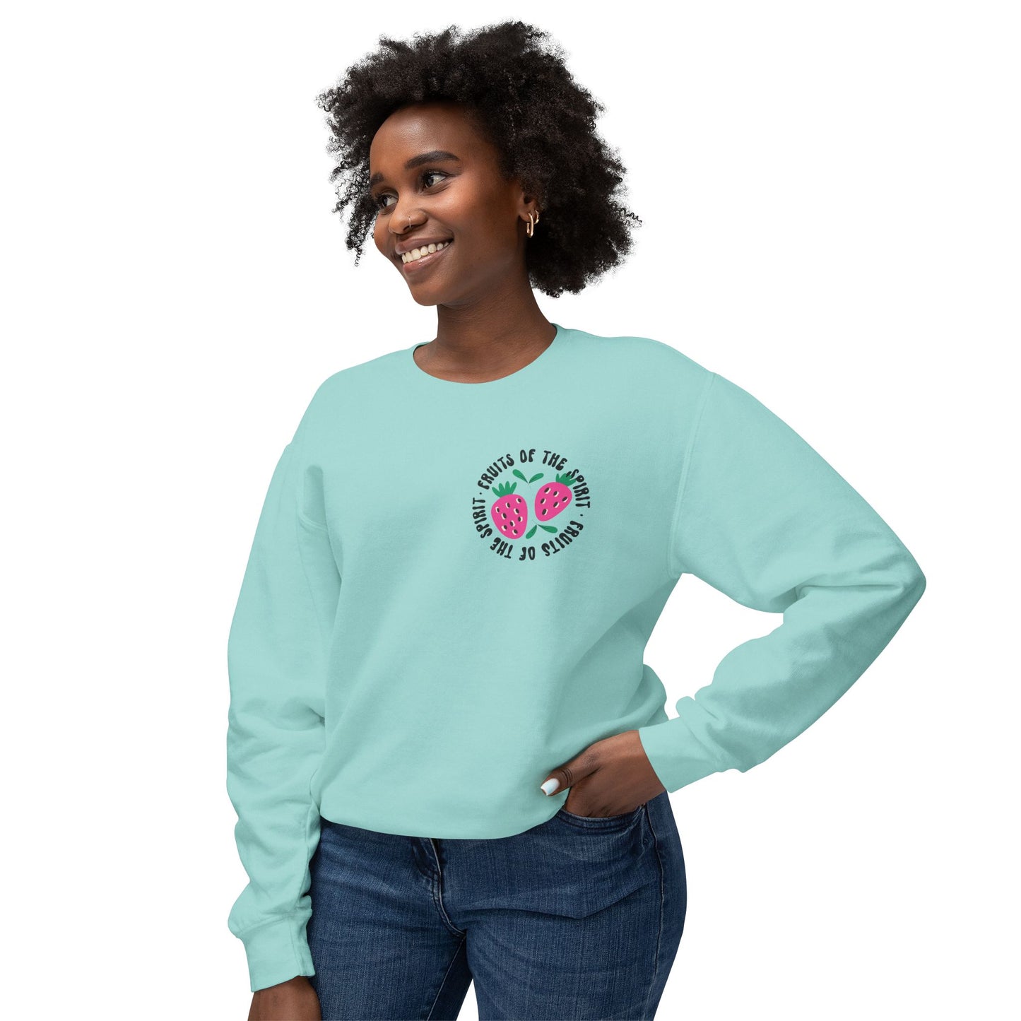 Fruits of the Spirit Lightweight Crewneck Sweatshirt Comfort Colors