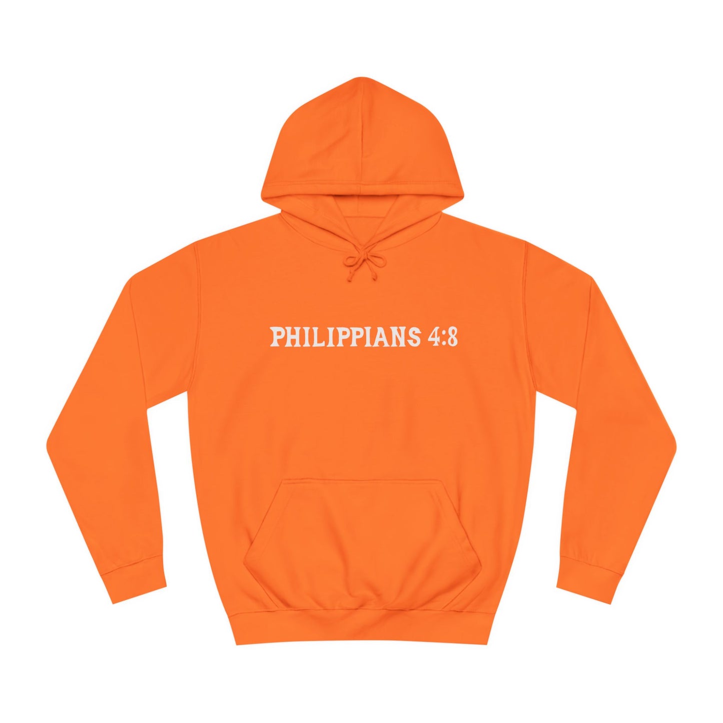 (Brandon's Letters) Holy Thoughts Philippians 4:8 Christian Hoodie for Men and Women Kadosh Living