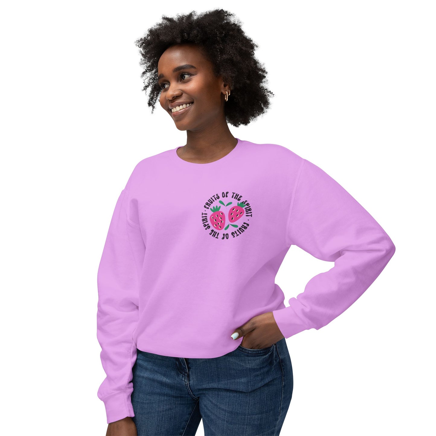 Fruits of the Spirit Lightweight Crewneck Sweatshirt Comfort Colors