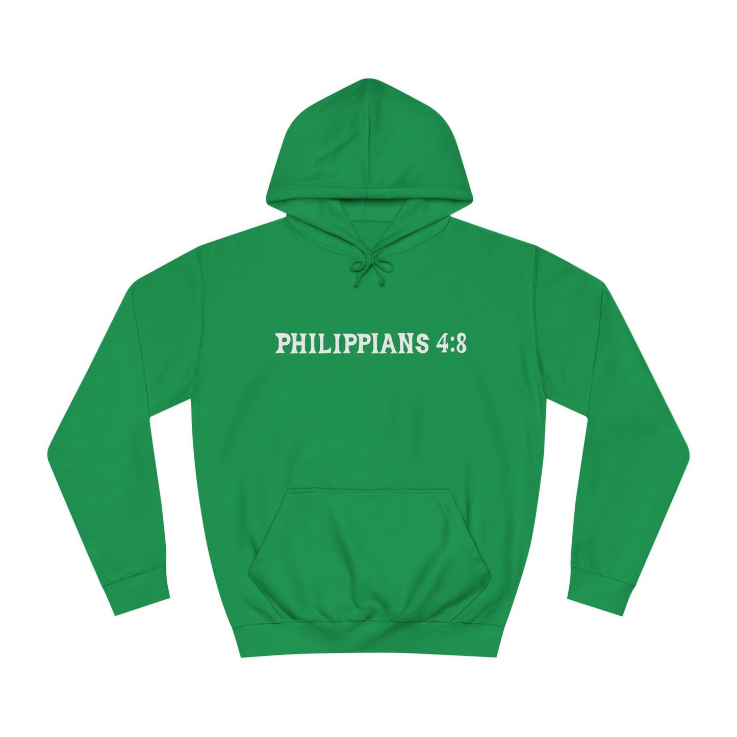 (Brandon's Letters) Holy Thoughts Philippians 4:8 Christian Hoodie for Men and Women Kadosh Living