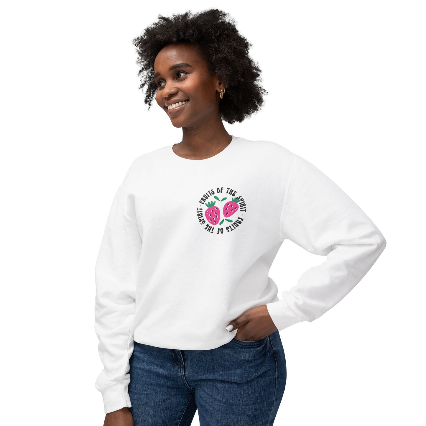 Fruits of the Spirit Lightweight Crewneck Sweatshirt Comfort Colors