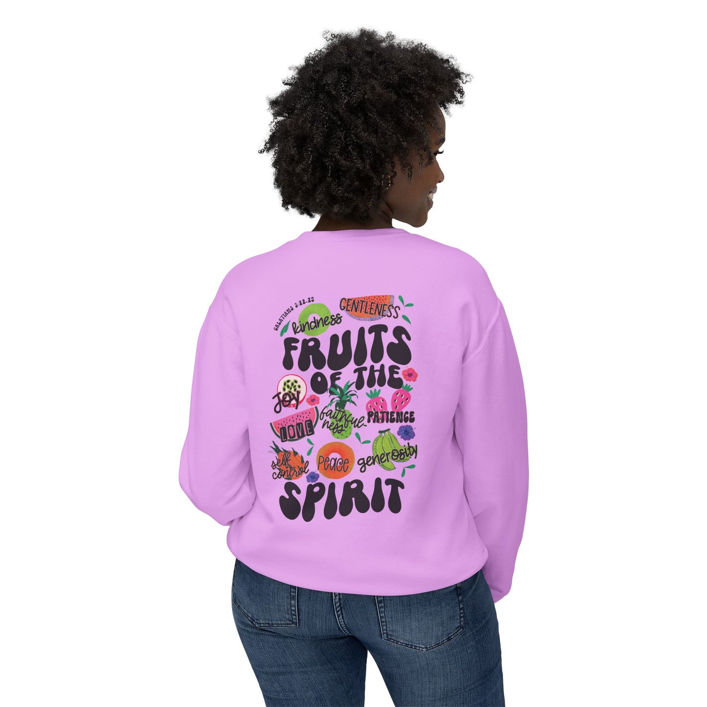Fruits of the Spirit Lightweight Crewneck Sweatshirt Comfort Colors