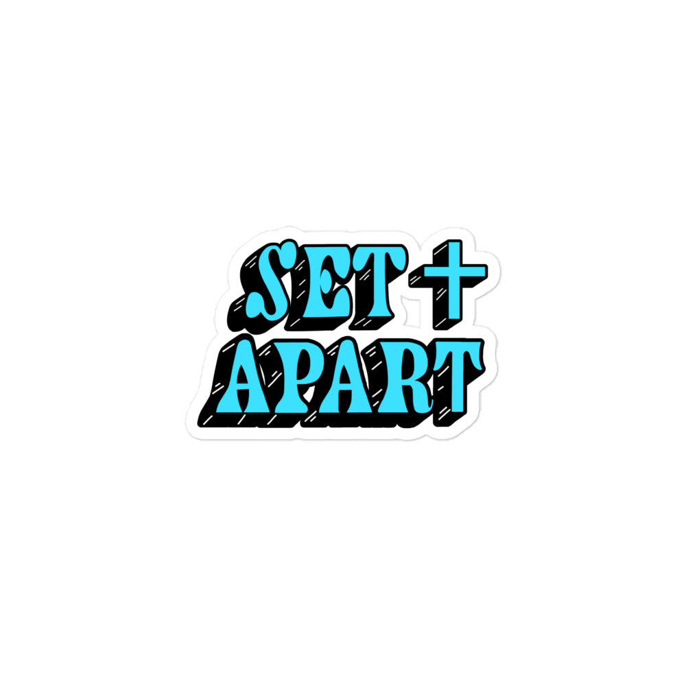 Set Apart Christian Bumper Stickers faith gifts Religious gift Stickers 3″×3″ Kadosh Life