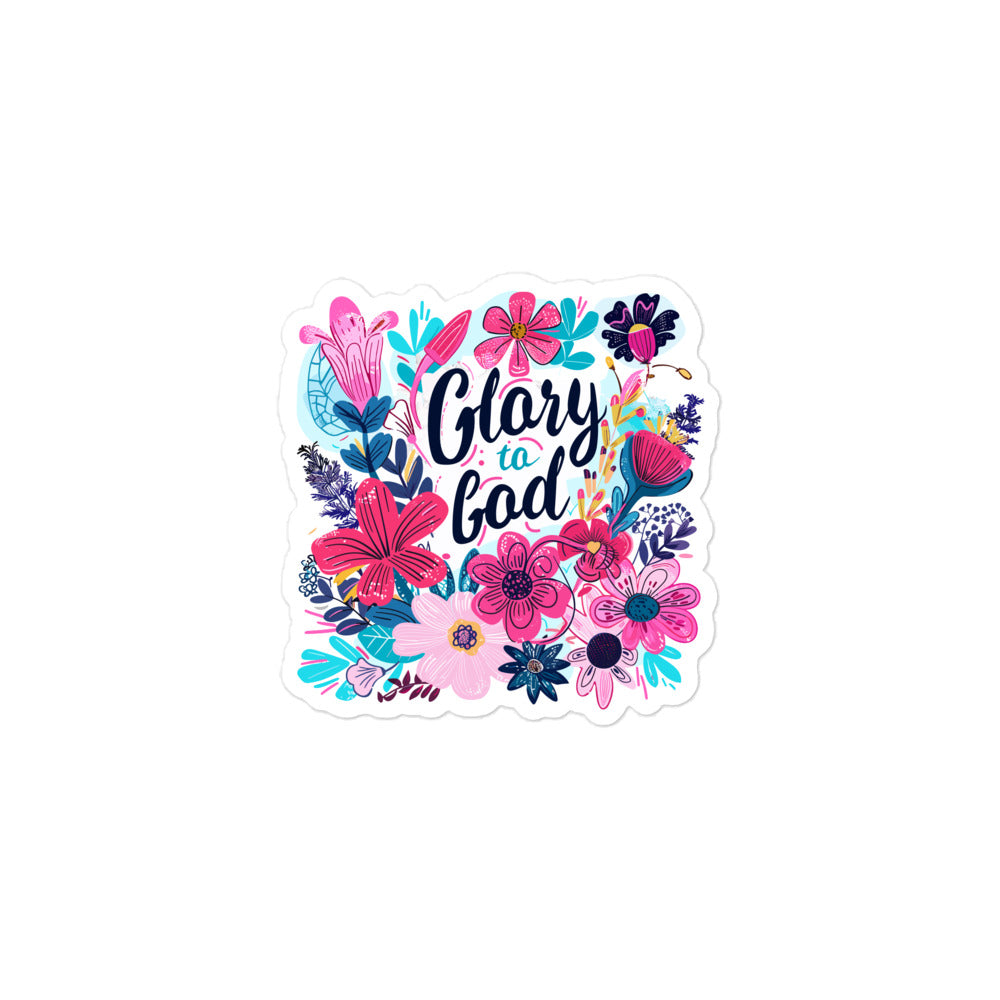 Glory to God Christian Sticker Kadosh Life