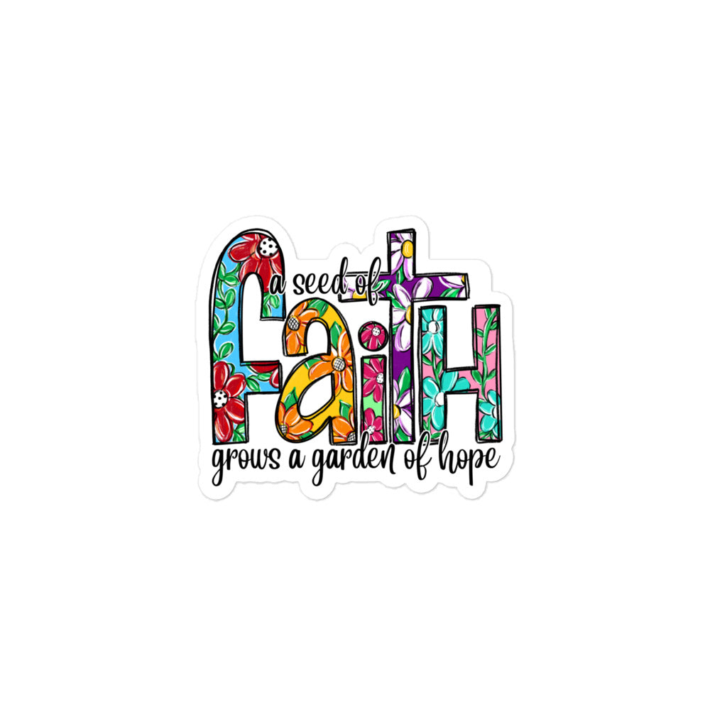 Seed of Faith Garden of Hope Christian Sticker Kadosh Living