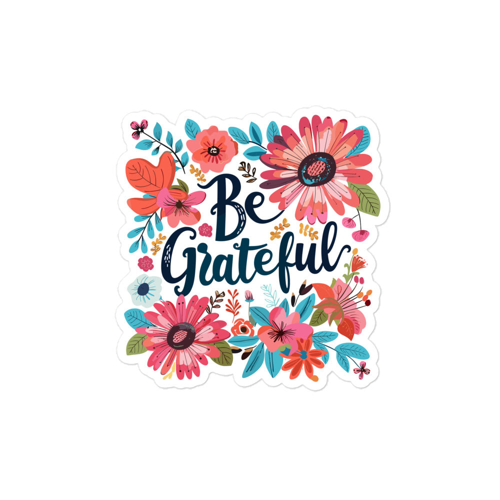 Be Grateful Christian Sticker