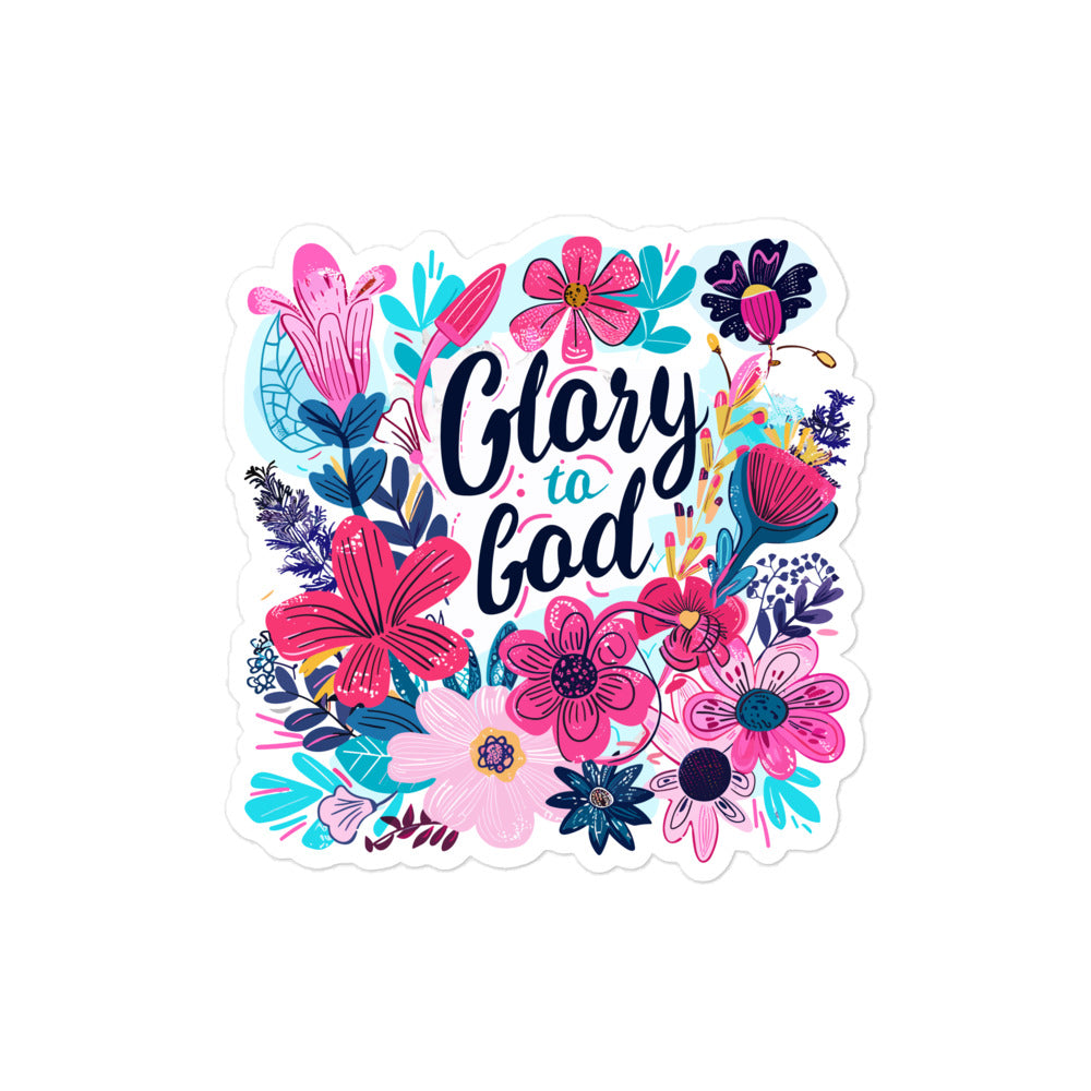 Glory to God Christian Sticker Kadosh Life