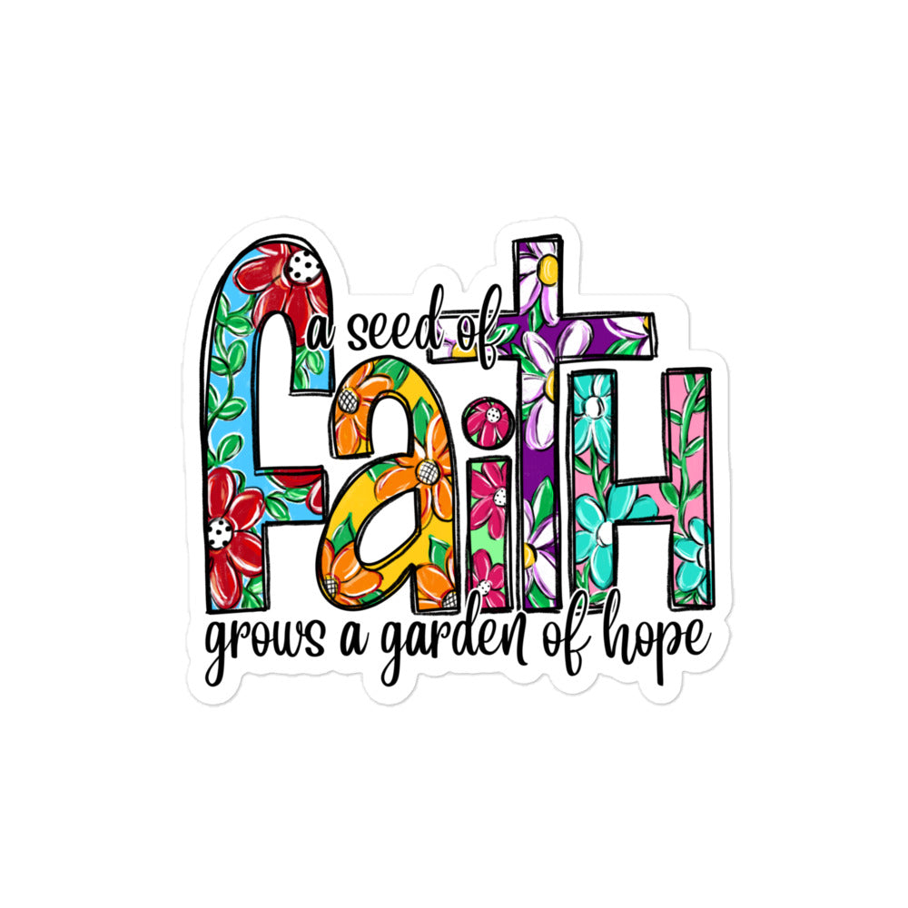 Seed of Faith Garden of Hope Christian Sticker Kadosh Living