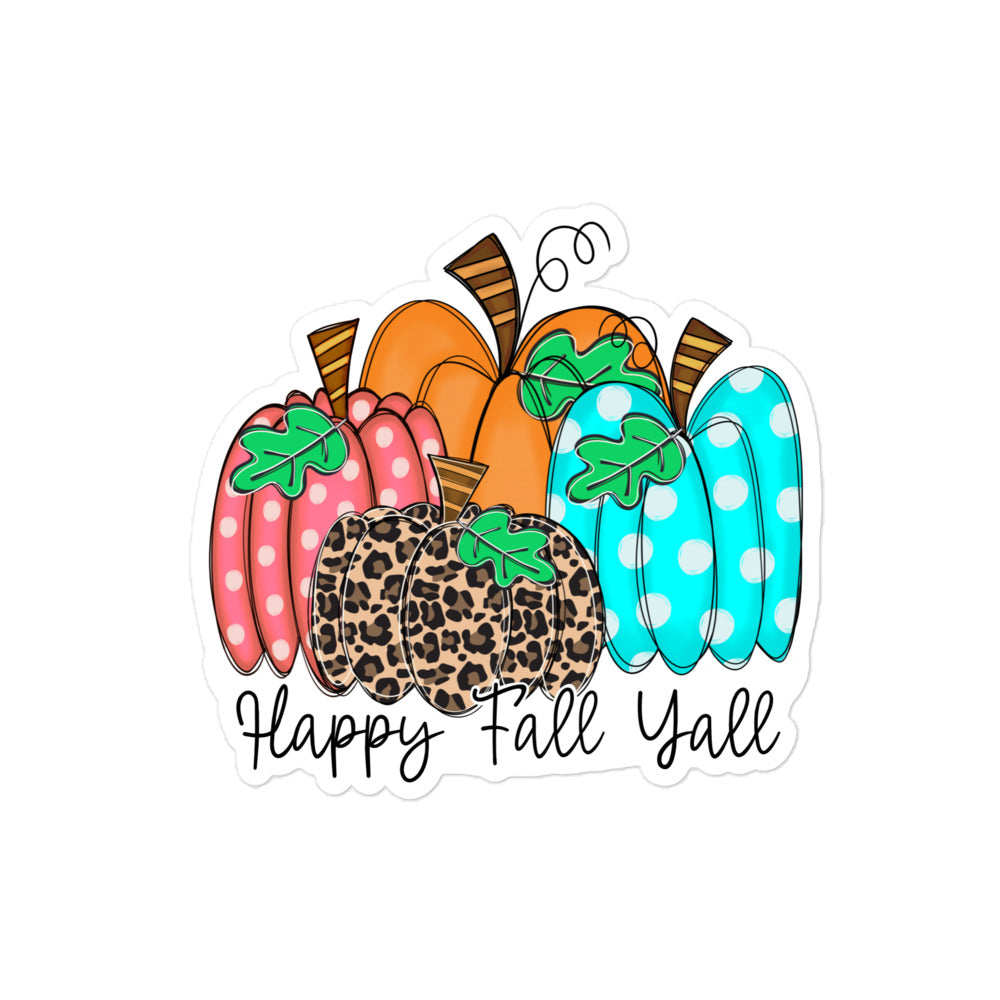 Happy Fall Yall Sticker