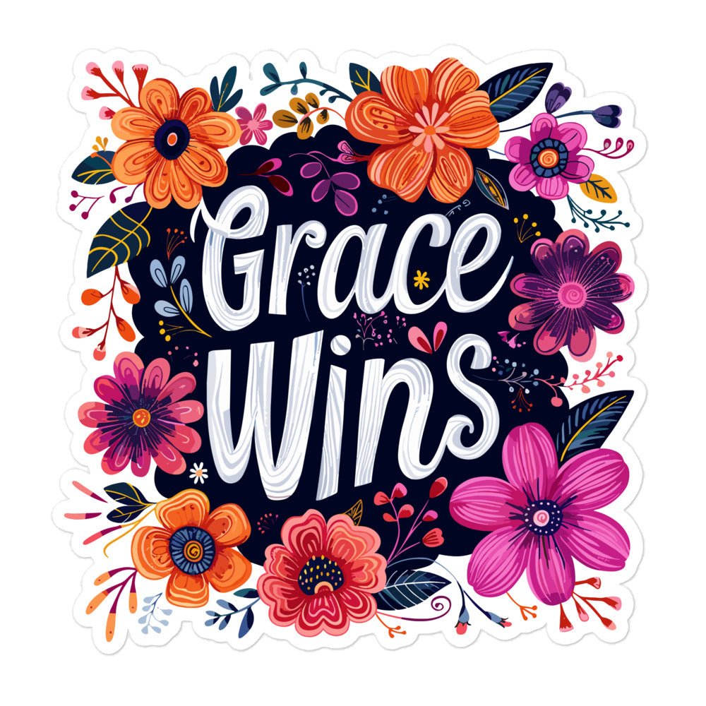Grace Wins Sticker