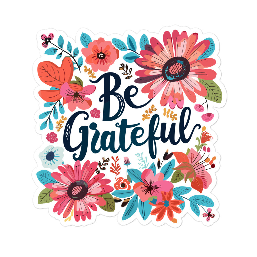 Be Grateful Christian Sticker