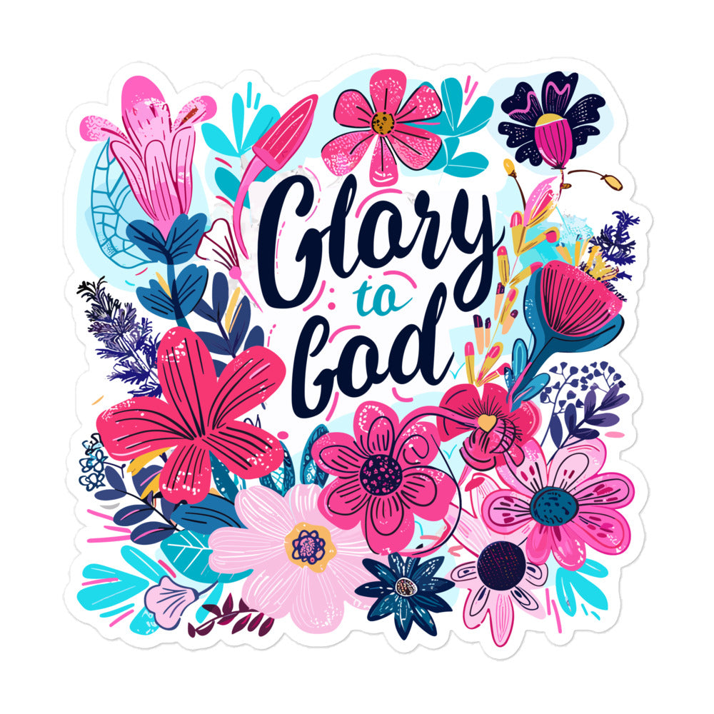 Glory to God Christian Sticker Kadosh Life