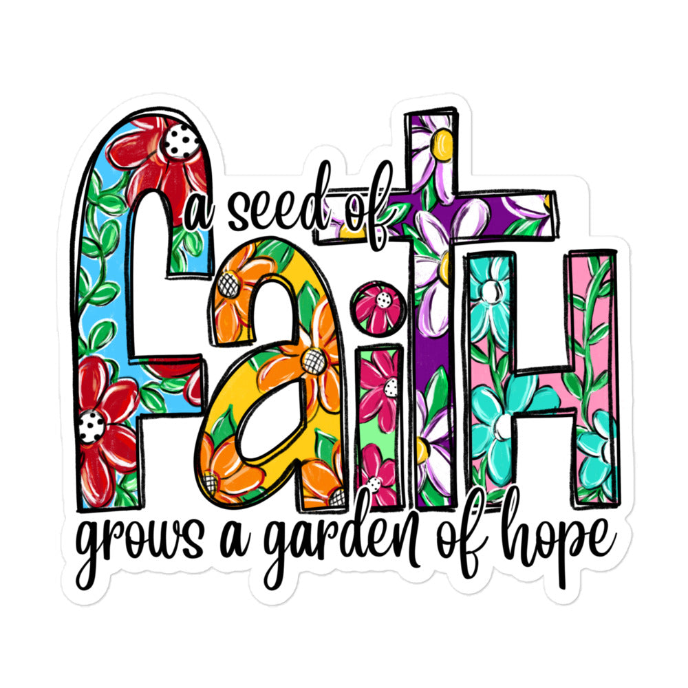 Seed of Faith Garden of Hope Christian Sticker Kadosh Living