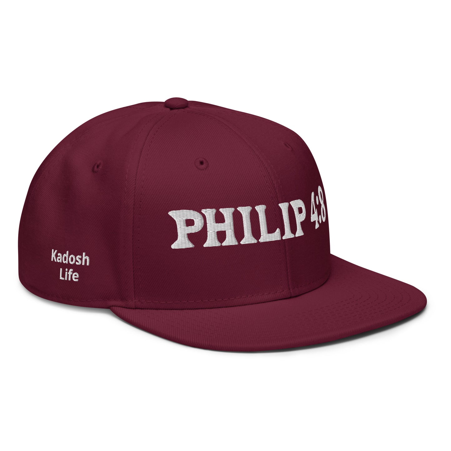 More colors For Phillipans 4:8 Hat Otto 125-978 Christian flat brim snapback hat for men and women bible verse hat Phillipans 4:8 Christian skateboard hat Bible verse Christian Gifts Christian Hats Flat Brim Hats Gift for him and her gifts for her gifts for him Hats religious gift Snapback hats Kadosh Life
