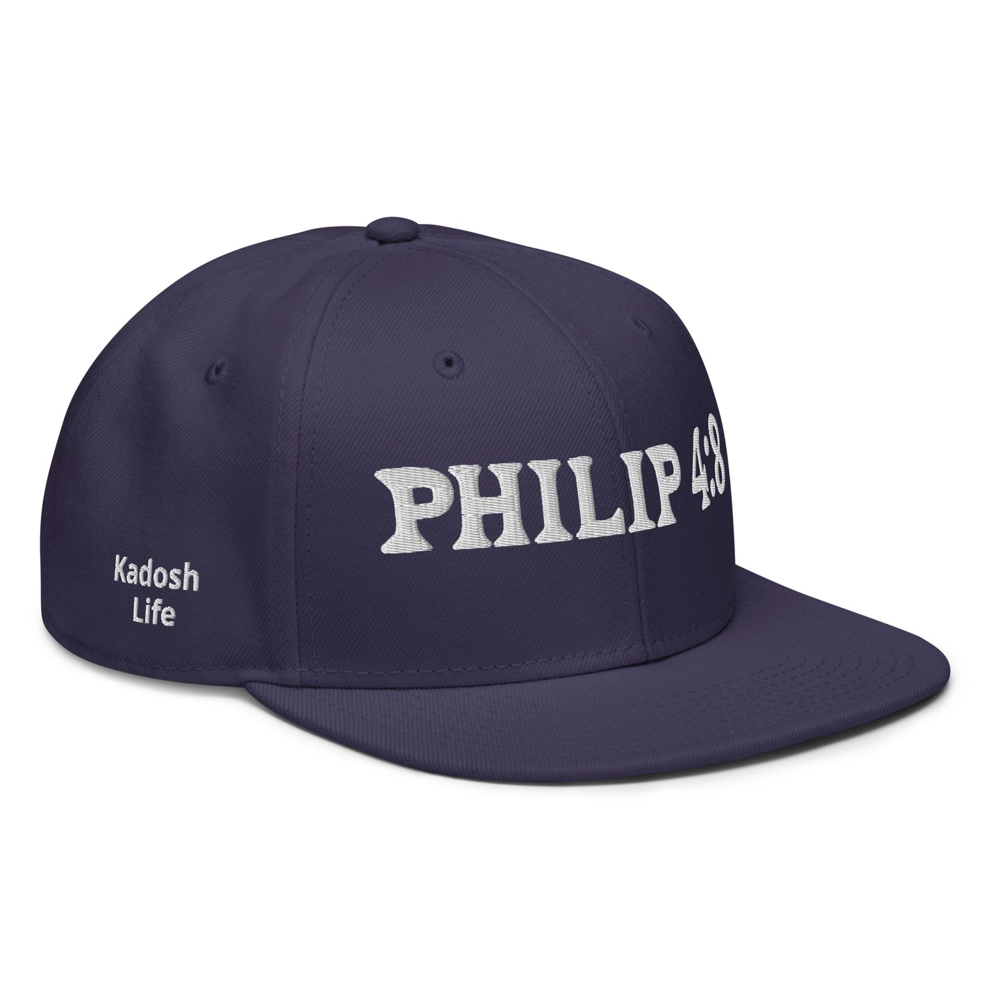 More colors For Phillipans 4:8 Hat Otto 125-978 Christian flat brim snapback hat for men and women bible verse hat Phillipans 4:8 Christian skateboard hat Bible verse Christian Gifts Christian Hats Flat Brim Hats Gift for him and her gifts for her gifts for him Hats religious gift Snapback hats Kadosh Life
