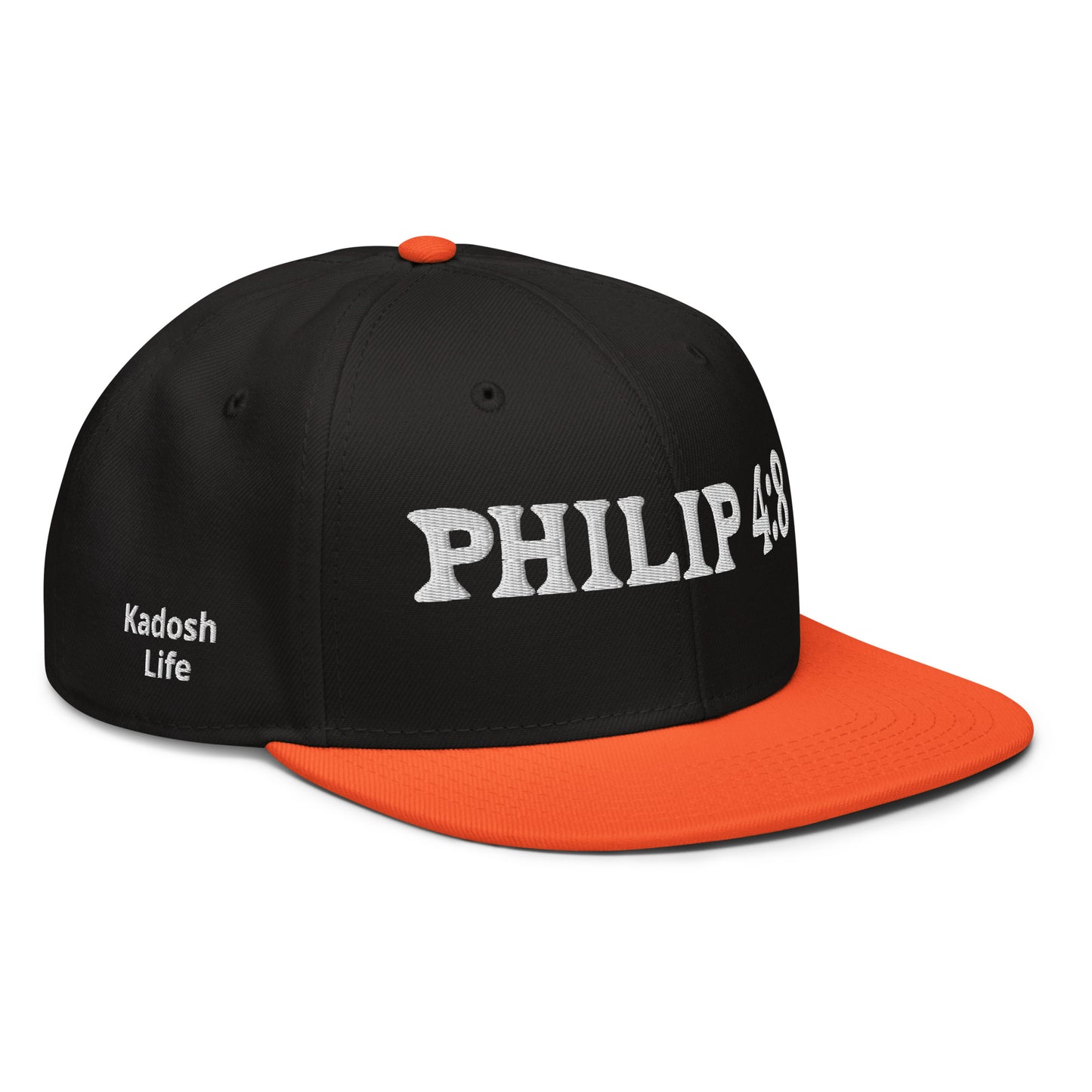 More colors For Phillipans 4:8 Hat Otto 125-978 Christian flat brim snapback hat for men and women bible verse hat Phillipans 4:8 Christian skateboard hat Bible verse Christian Gifts Christian Hats Flat Brim Hats Gift for him and her gifts for her gifts for him Hats religious gift Snapback hats Kadosh Life