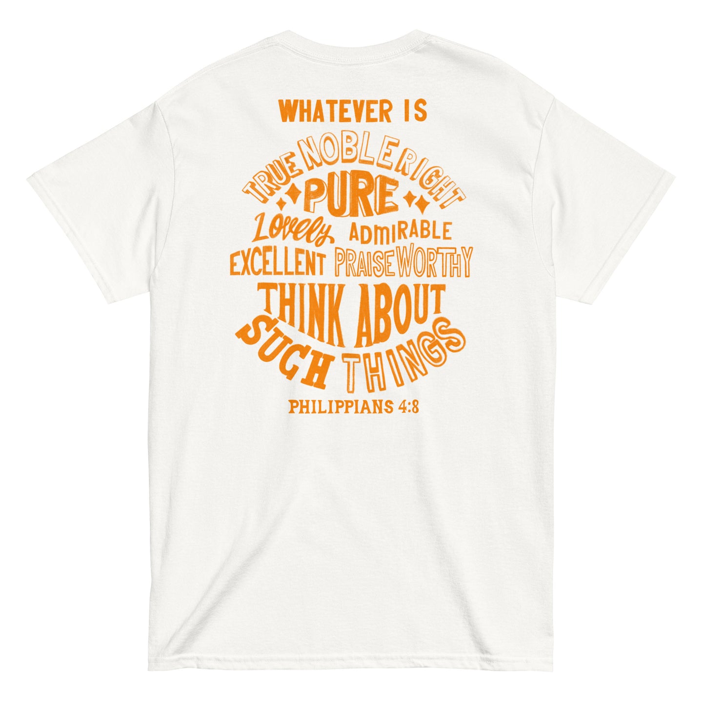 (Brandon's Letters) Holy Thoughts Philippians 4:8 Custom Color Request Kadosh Living