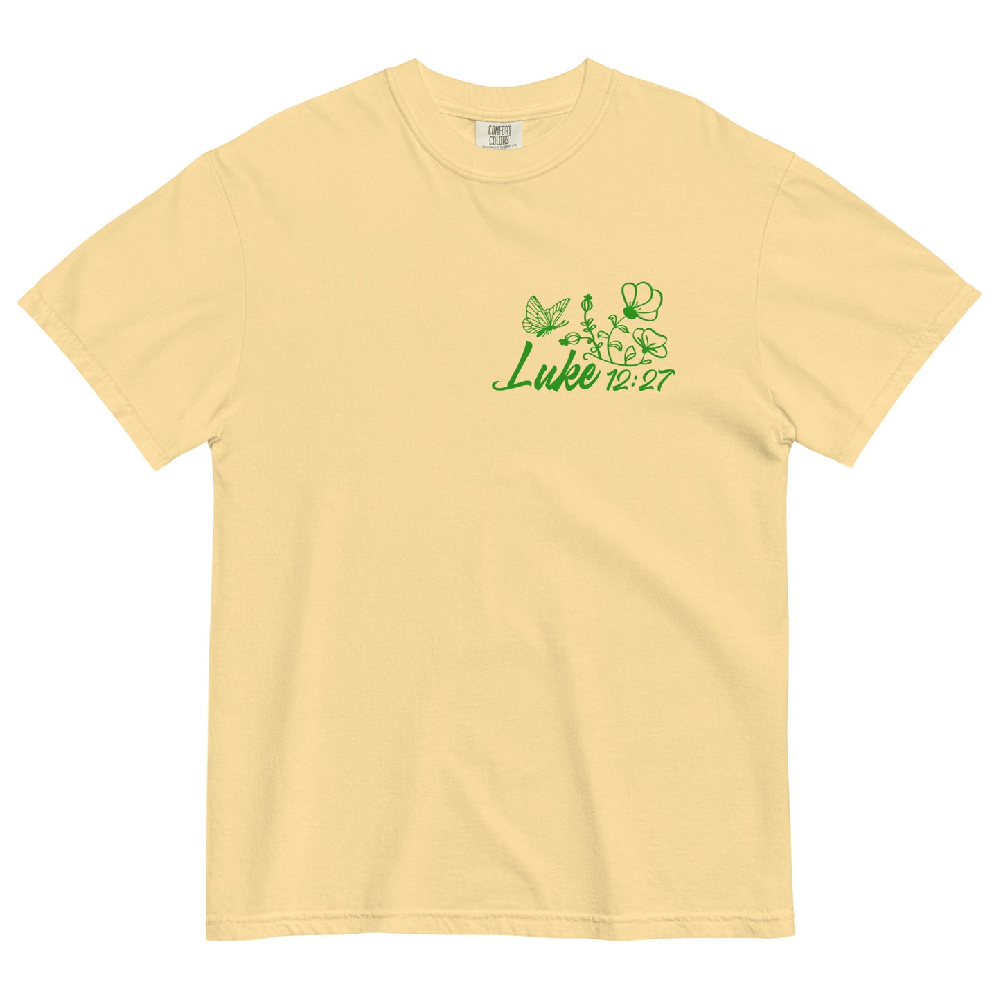 Consider How the Wildflowers Grow Luke 12:27 Women's Christian T-Shirt Kadosh Life