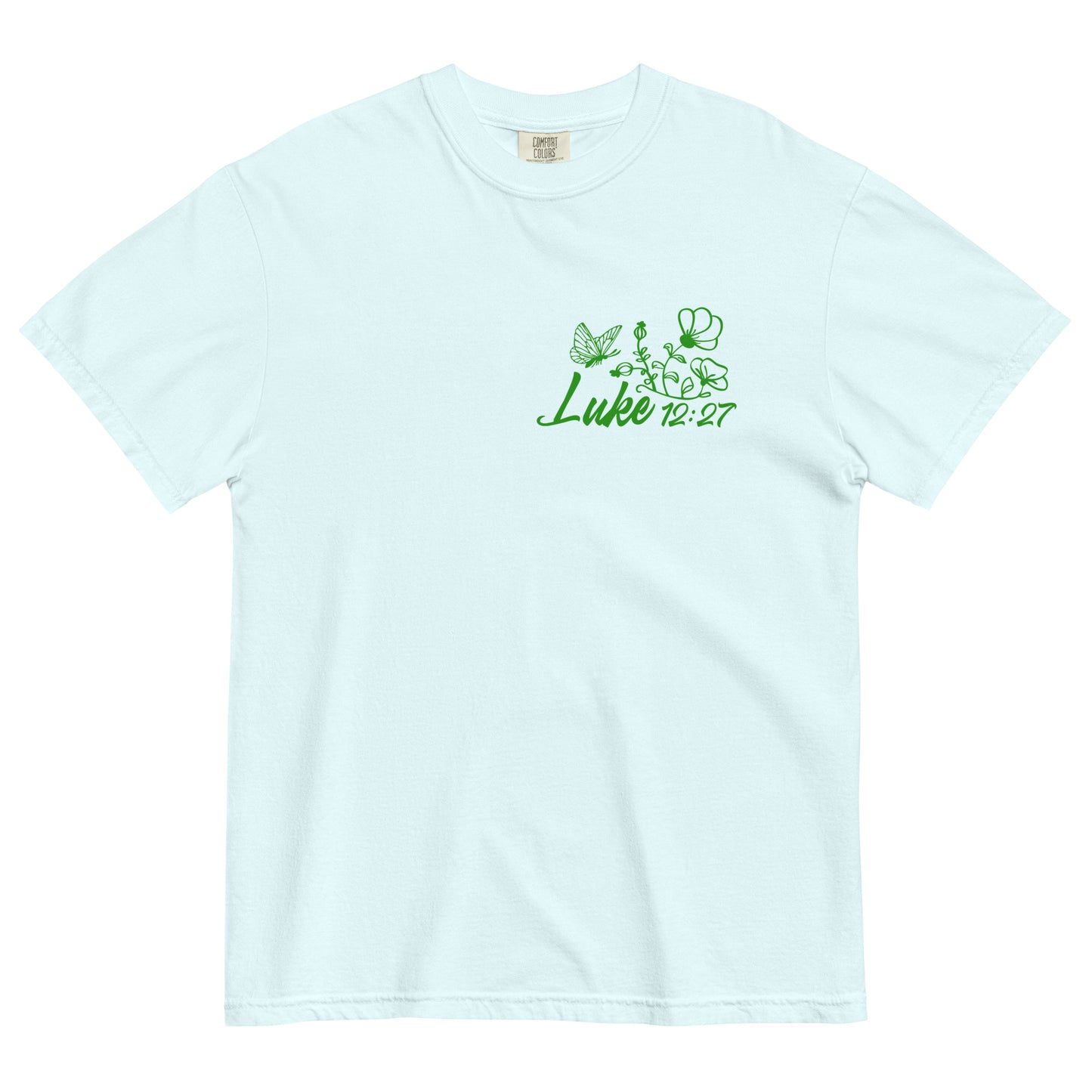 Consider How the Wildflowers Grow Luke 12:27 Women's Christian T-Shirt Kadosh Life