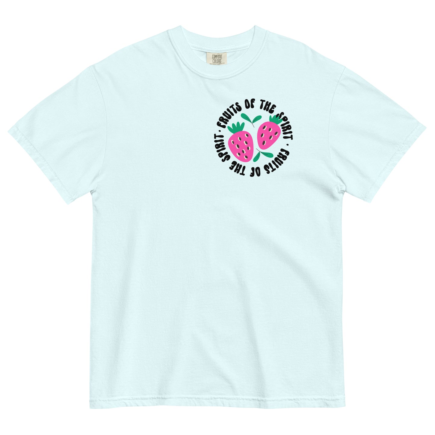 Fruits of the Spirit Christian T-Shirt Comfort Colors front and back Kadosh Living