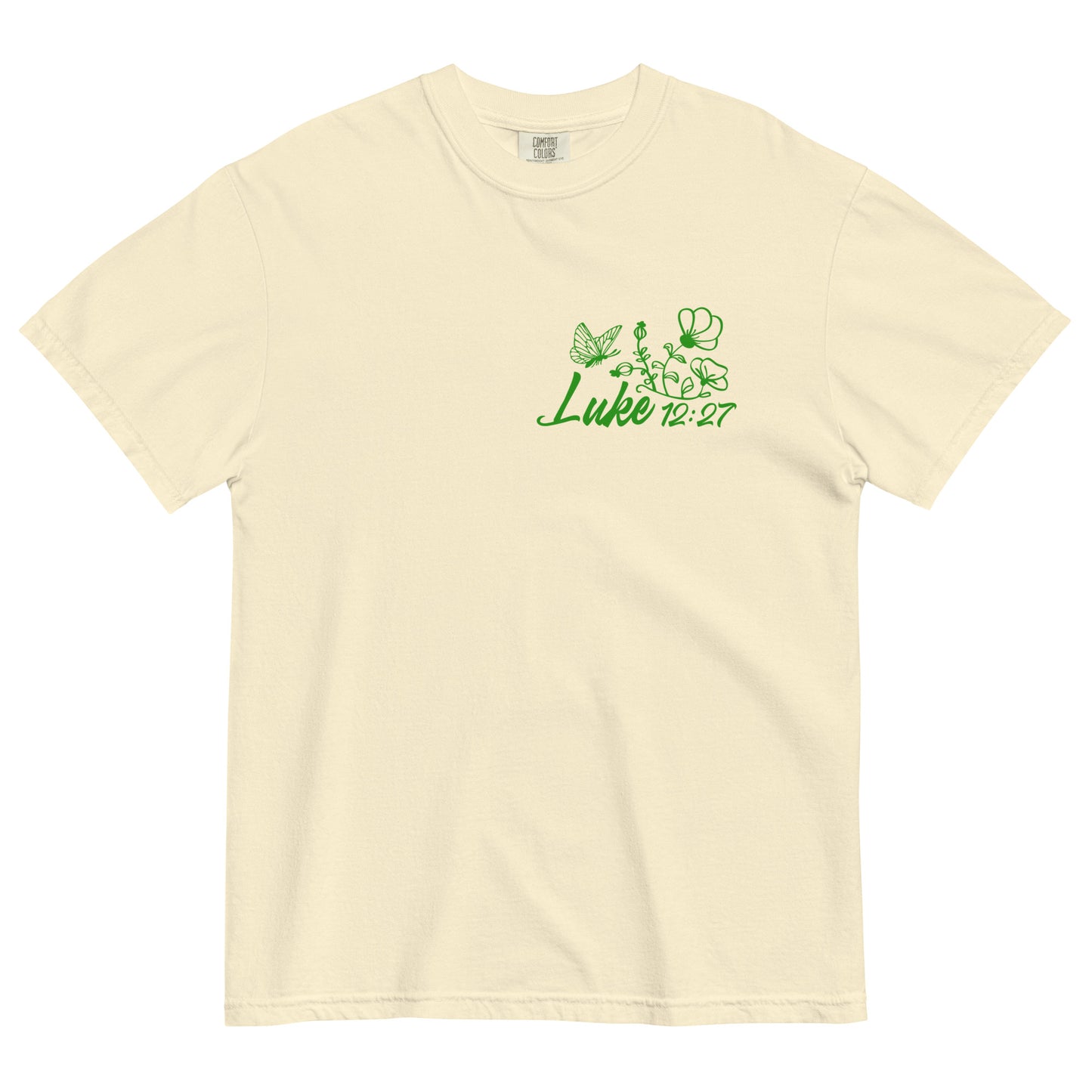Consider How the Wildflowers Grow Luke 12:27 Women's Christian T-Shirt Kadosh Life
