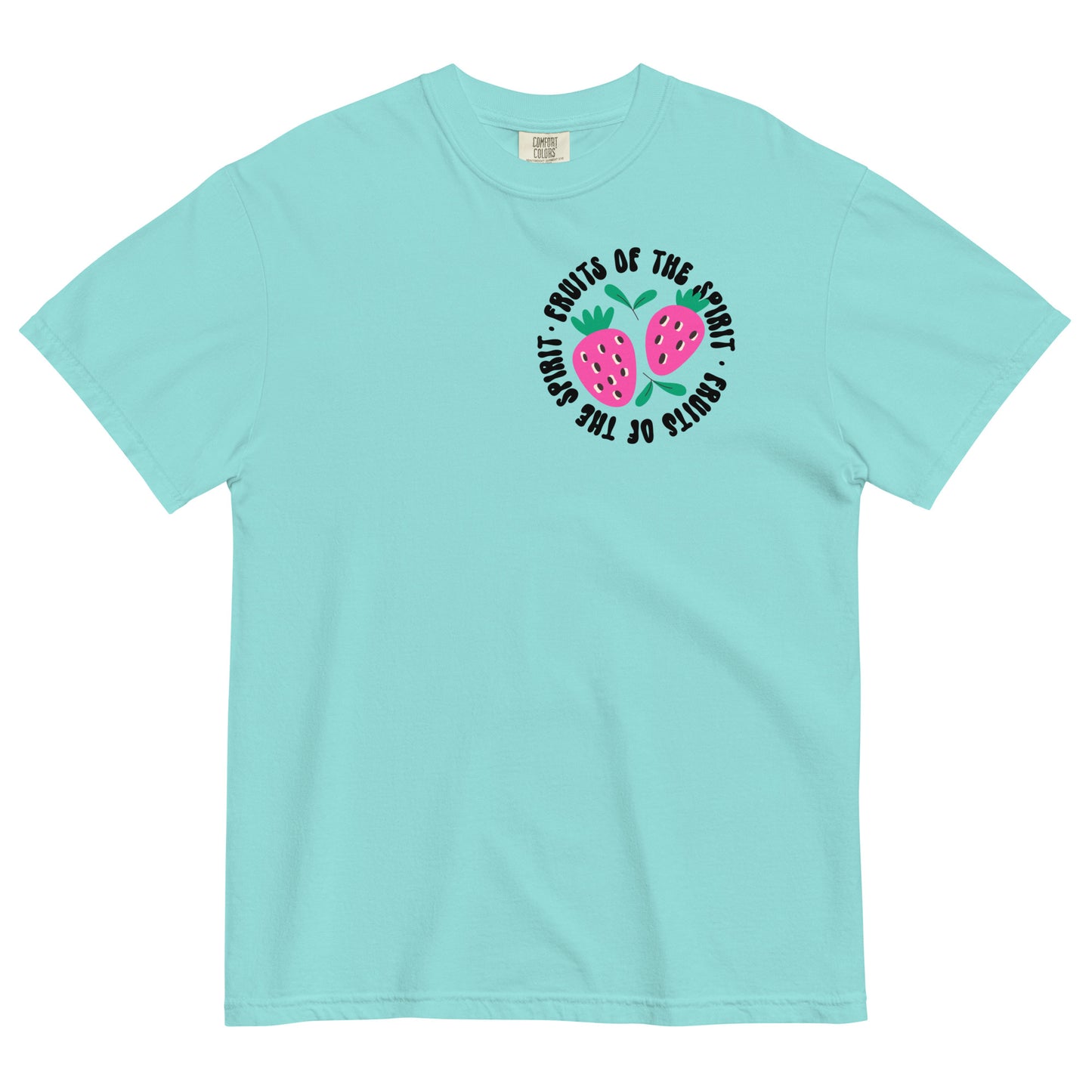Fruits of the Spirit Christian T-Shirt Comfort Colors front and back Kadosh Living