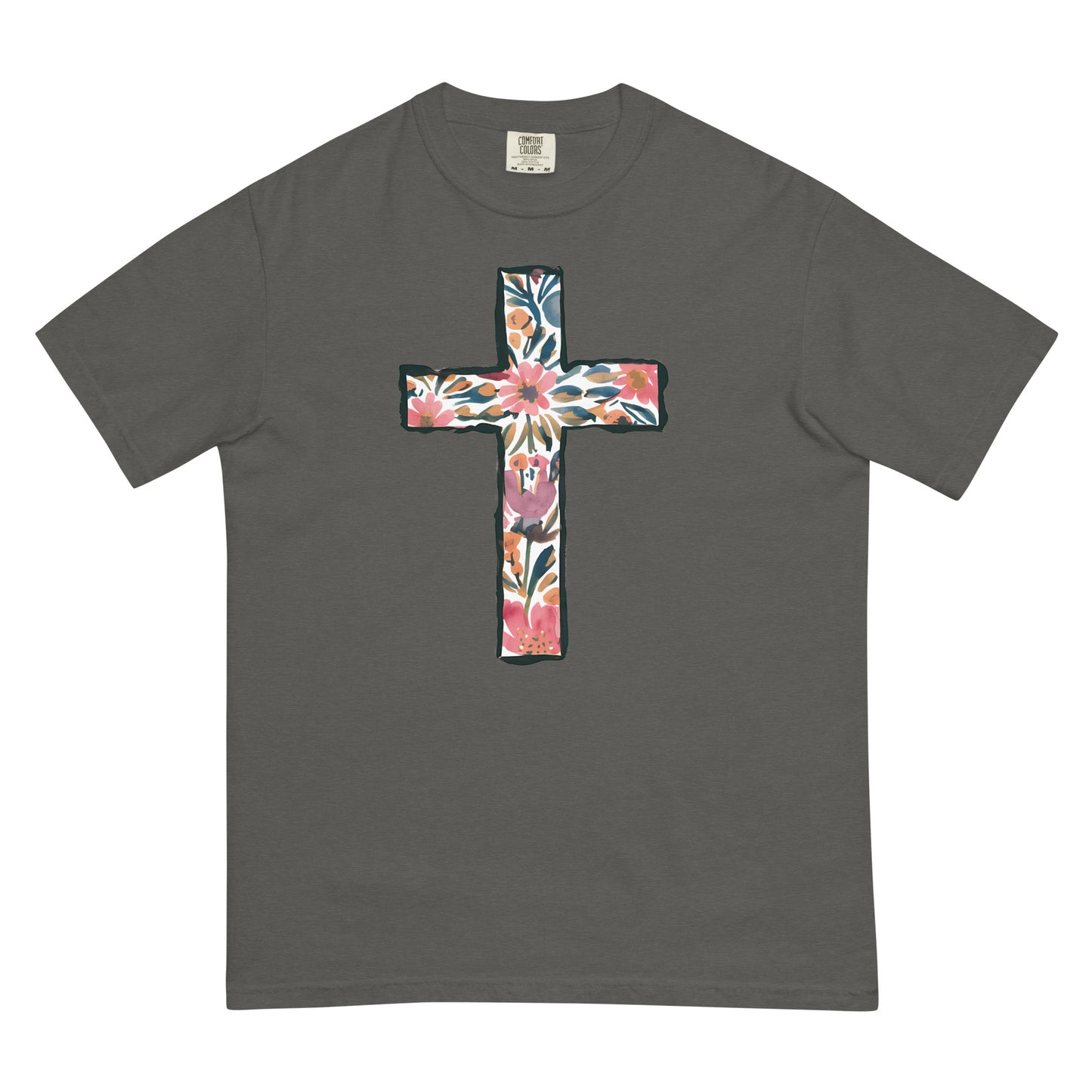 Floral Cross Tshirt For Christian Women Kadosh Living