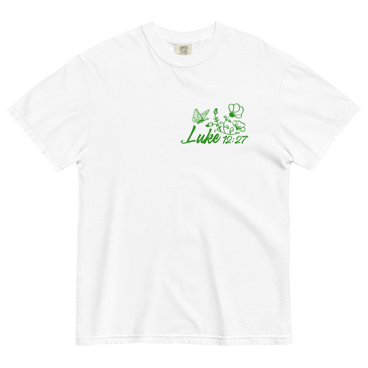 Consider How the Wildflowers Grow Luke 12:27 Women's Christian T-Shirt Kadosh Life