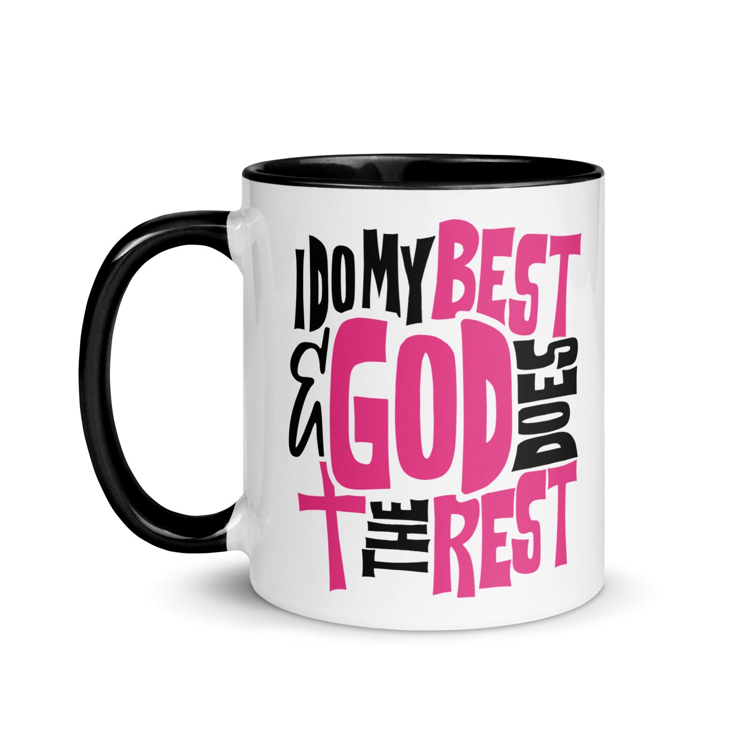 I Do My Best and God Does The Rest Christian Coffee Mug Kadosh Life