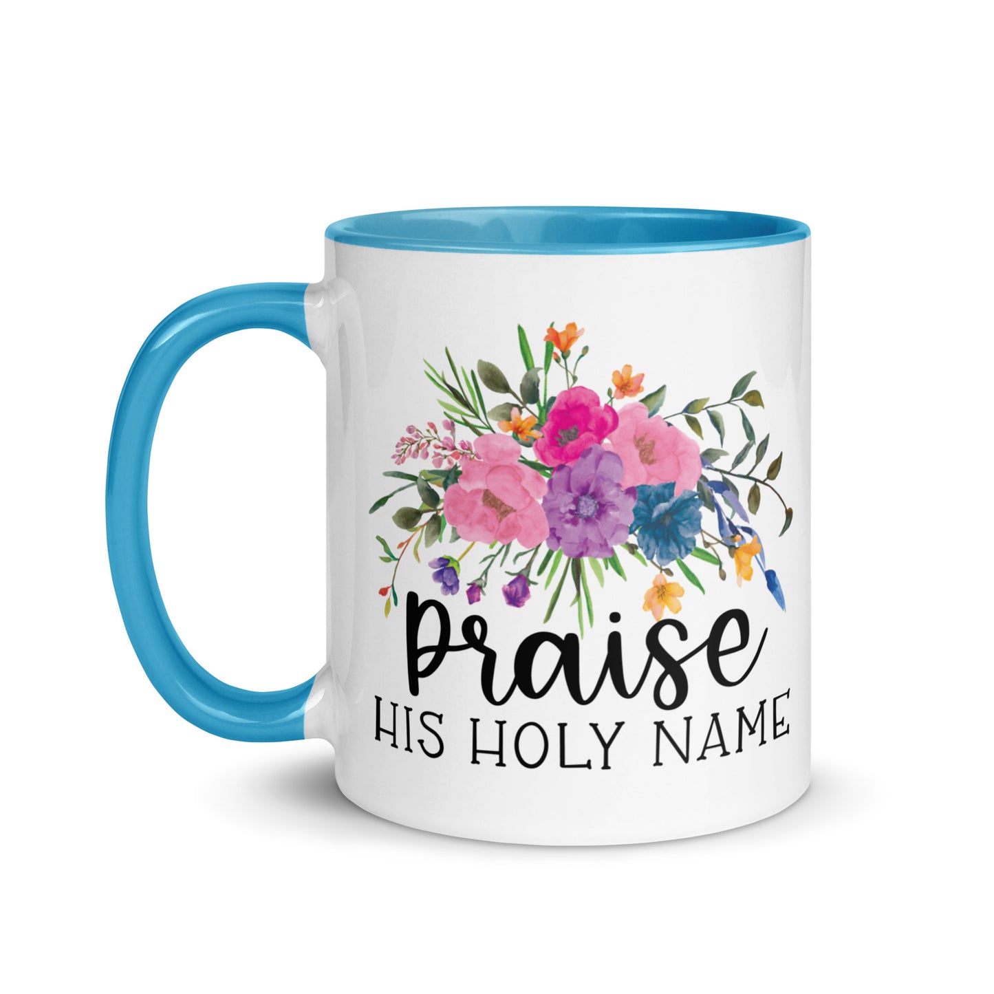 Praise His Holy Name Christian Coffee Mug Kadosh Living