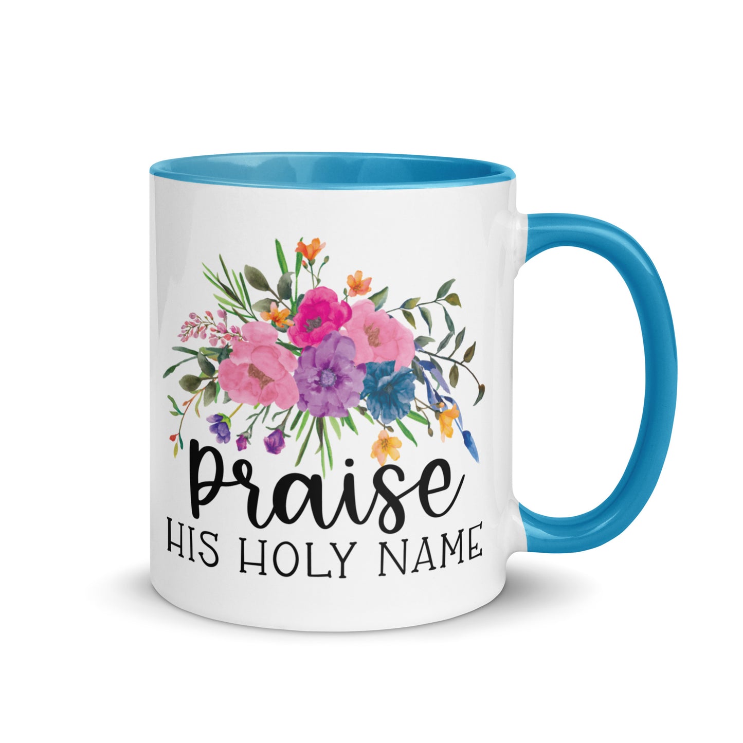 Praise His Holy Name Christian Coffee Mug Kadosh Living