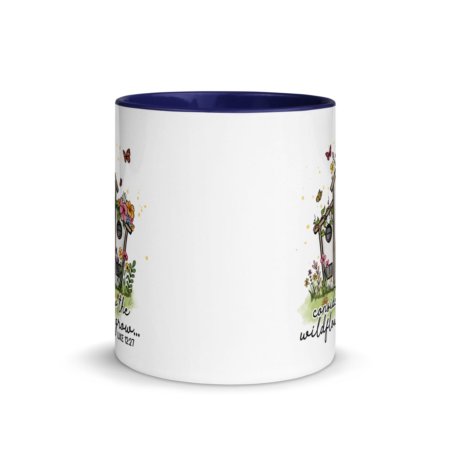 Bible Verse Luke 12:27 Consider How The Wildflowers Grow Scripture Bible Quote Coffee Mug Kadosh Life