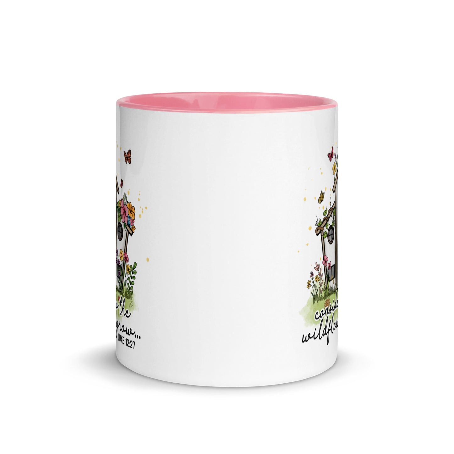 Bible Verse Luke 12:27 Consider How The Wildflowers Grow Scripture Bible Quote Coffee Mug Kadosh Life