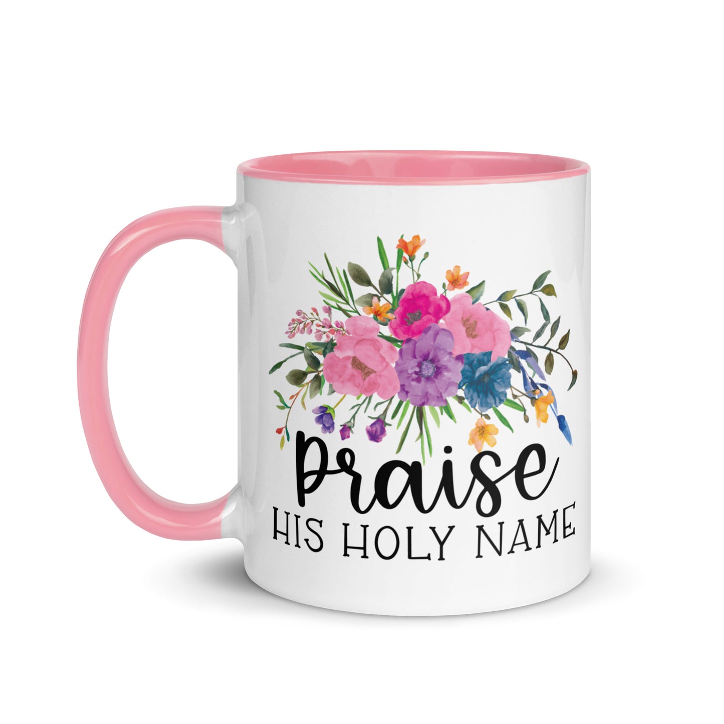 Praise His Holy Name Christian Coffee Mug Kadosh Living