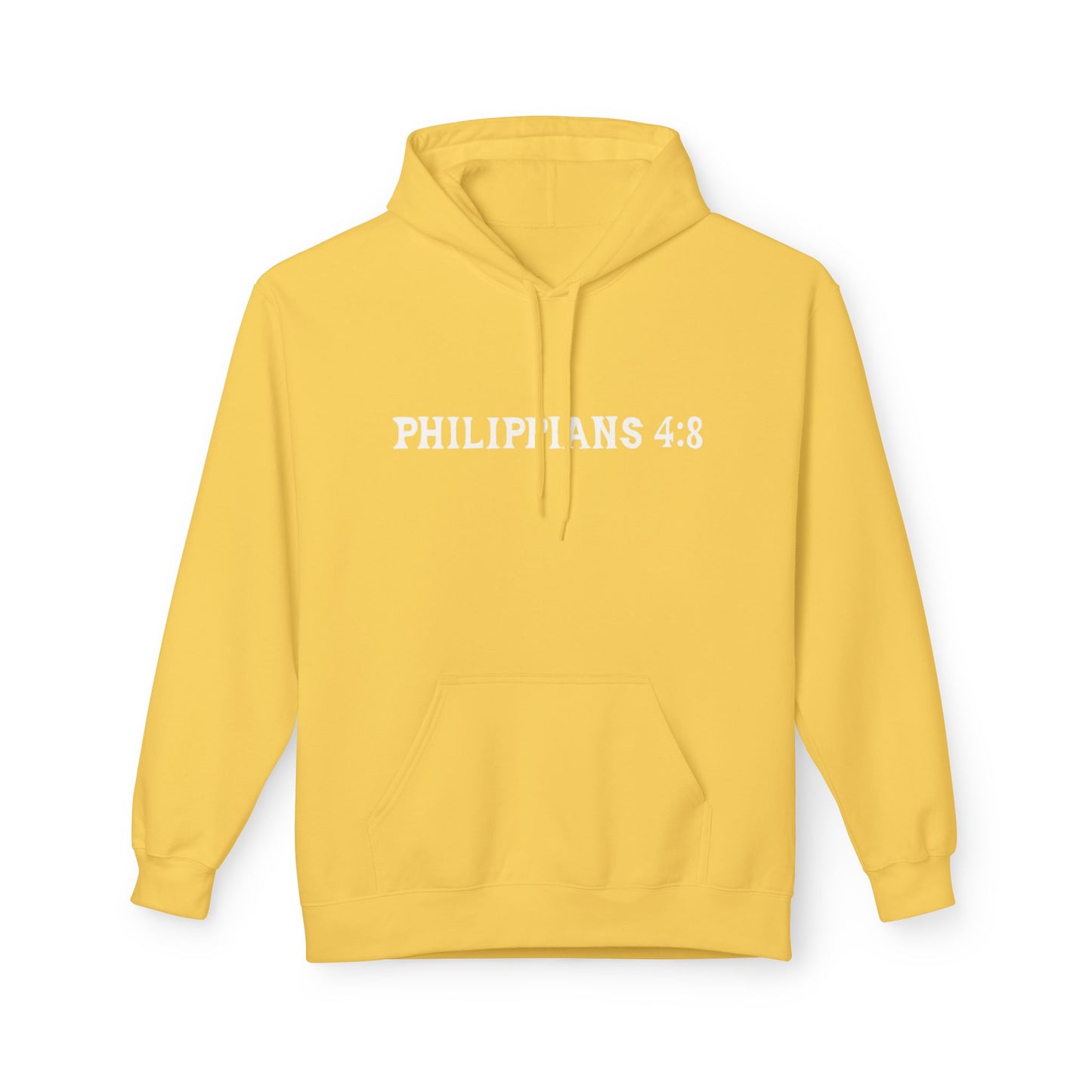 Phillipians 4:8 Bible Verse Christian Hoodie Unisex Midweight Softstyle Fleece Hoodie