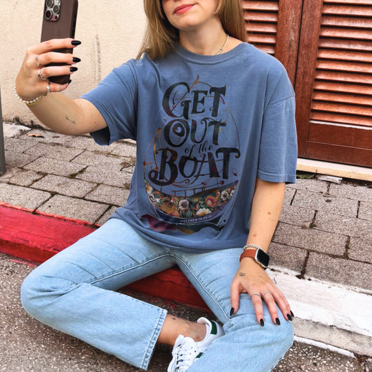 Get Out of the Boat Women's Christian T-Shirt Kadosh Life