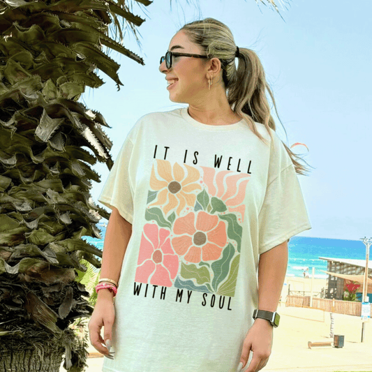 It Is Well With My Soul Women's Christian T-Shirt Kadosh Life