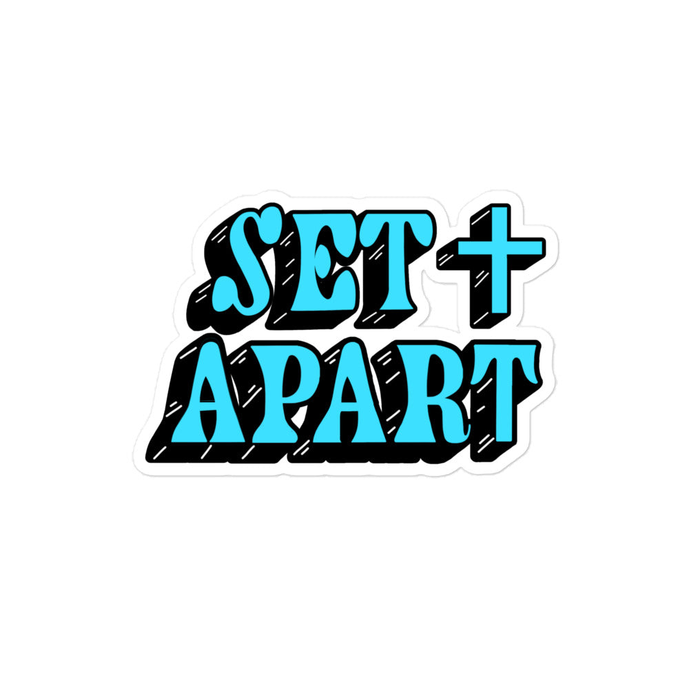 Set Apart Christian Bumper Stickers faith gifts Religious gift Stickers 4″×4″ Kadosh Life