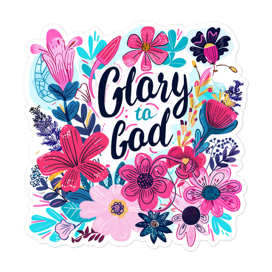 Glory to God Christian Sticker Kadosh Life