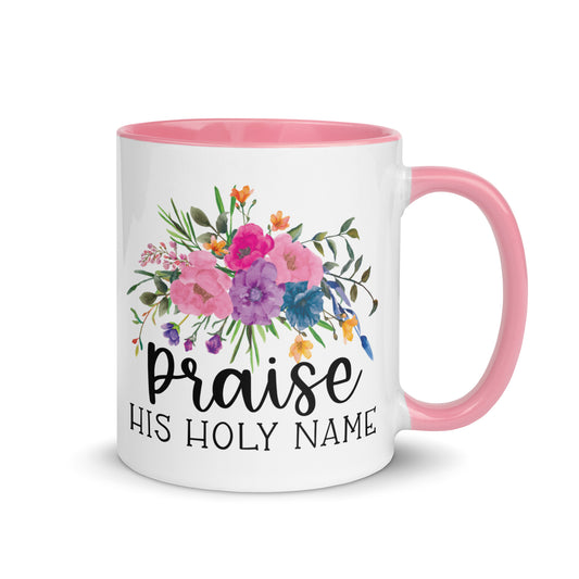Praise His Holy Name Christian Coffee Mug Kadosh Living